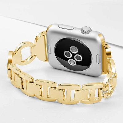 China Newest 304 8 Style Durable Diamond Metal Link For Apple Watch Band 42mmReplacement For iwatch 42mm 38mm For Iwatch 3 2 1 for sale