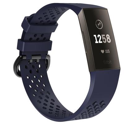 China Goods. Newest 2018 1 Colors Air Silicone Watch Band For Fitbit Charge 3 Smart Watch Band Strap for sale