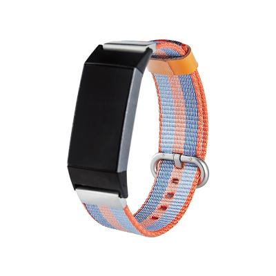 China Goods. Newest 2019 Best Selling High Quality Colorful Nylon Watch Band For Fitbit Charge 3 Smart Watch Band Strap for sale