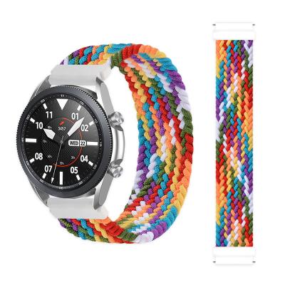 China Universal 22MM Buckle FO Sansug Galaxy Watch 3 45mm Durable High Quality Nylon Woven Solo Watch 46mm Nylon Strap for sale