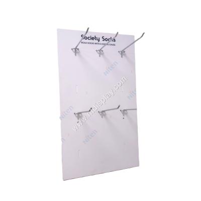 China Supermaket Customized PVC Foam Cardboard Pegboard Hook Hanging Display Rack for sale