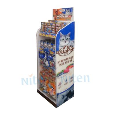 China Supermaket Wooden Candy Toys Exhibitors Carton Display Stand Doll Workshop Racking Display Wood for sale