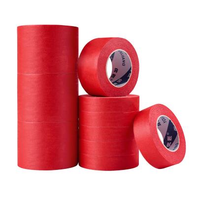 Cina Adesivo Delicate Painters Tape 3 Inch Masking Tape Rosso Composite 80mic in vendita