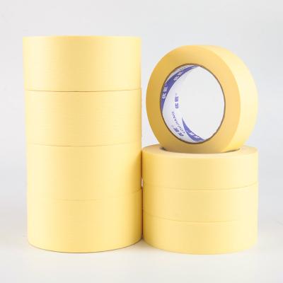 China Sterke rubber lijm van hoge kwaliteit decoratieve crepe 2 inch algemene doeleinden maskerpapier tape Te koop