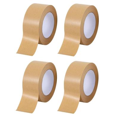 China 3'' Width Kraft Paper Tape Packing Tape Reinforced Water Activated Gummed Tape for sale