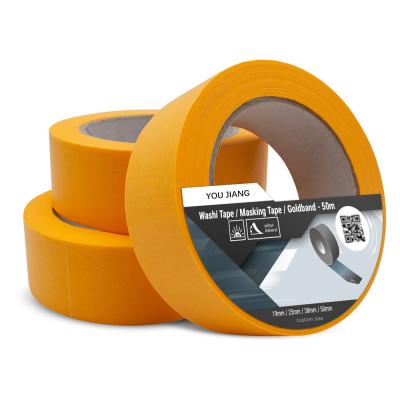 China Oranje Kleur Huisdecoratie Gele Papier Washi Tape fabrikant Te koop