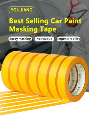 China Rubber Glue Oranje Waterdicht Maskeren Geverfd Kleefpapier Washi Tape Te koop