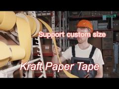 3‘‘ width kraft paper tape packing tape reinforced water activated gummed tape