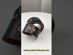 Eco Friendly Single Sided Adhesive Self Adhesive Kraft Tape With Custom Logo Printing