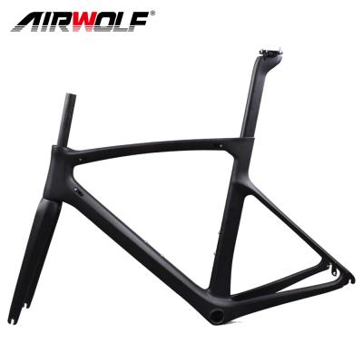 China Road Bikes Chinese Airwolf Carbon Frames With Bottom Bracket BB86 Road Carbon Bike Frame for sale