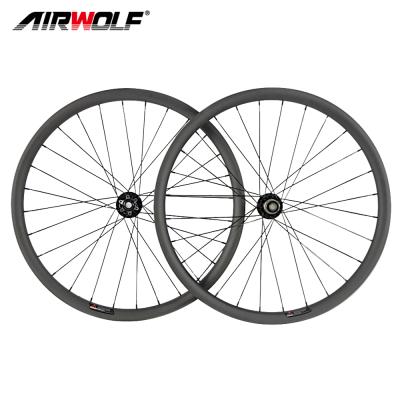 China 27.5er mountain bikes mountain bike wheels 25mm height 35mm width carbon mtb wheelset 650B Novatec/powerway hub carbon wheelset for sale