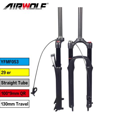 China AIRWOLF Mountain Bikes Suspension Fork 29 MTB Travel 130MM Air Suspension MTB Line Control Fork for sale