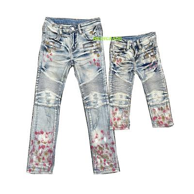 China 2021 Viable Street Styles Baby Boy Clothing Denim Ripping New Basic Kids Toddler Boys Jeans for sale