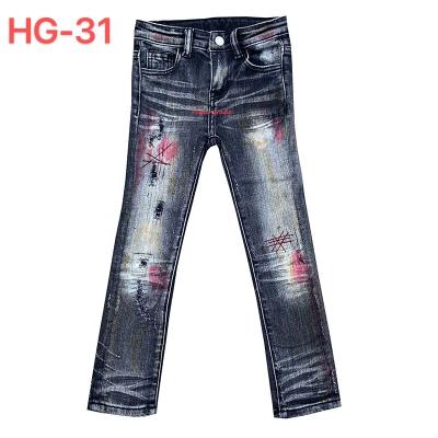 China OEM Service Sustainable High Quality Kids Denim Clothing Kids Boys Biker Jeans for sale