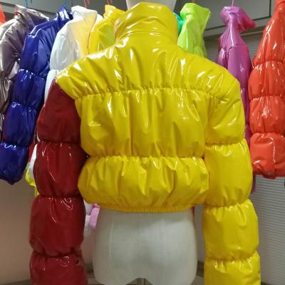 China 2021 Raincoats Best Selling Winter Coated Women Plus Size Down Puffy Bubble Jacket Stripper Coats for sale