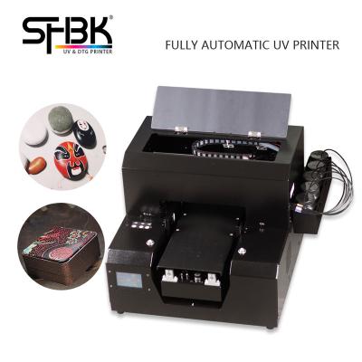 China Hotels A4 L800 L805 UV Led Flatbed Inkjet Printer Leather Belt Dial Purse Wallet Card Printing Machine for sale