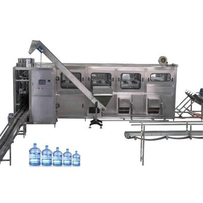 China Food Drinking Water 5gallon Bottle Washer Filler And Capper Machine / 5gallon Bucket Water Filling Line for sale