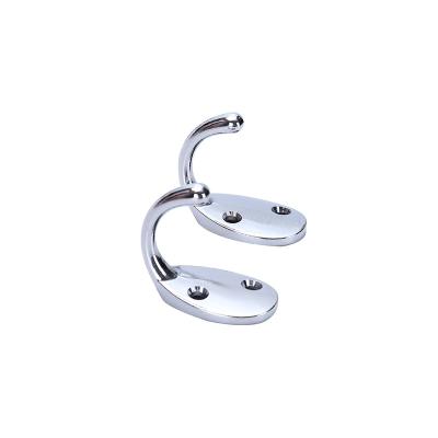 China Hot Sales Traditional Firm Zinc Alloy Rustic Black Hand Towel Hook Hanger Clothes Hooks for sale