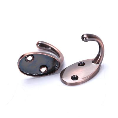 China Bathroom Traditional Door Hook Living Room Wall Hook Single Metal Hook for sale