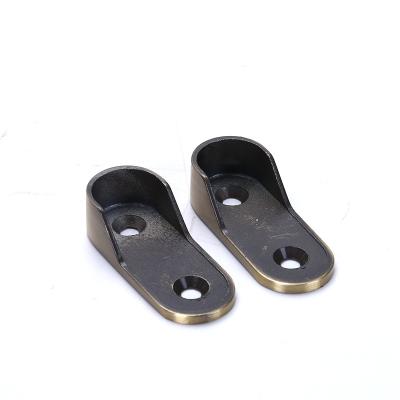 China ZINC Wardrobe Hardware Accessories Clothes Closet Rod Clamp Seat Racks for sale