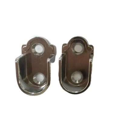 China Rod End U-Brackets Shower Curtain Closet Rod Closet Pole Sockets Wardrobe Stainless Steel Clothes Rail Cabinet Rail Curtain Flange for sale