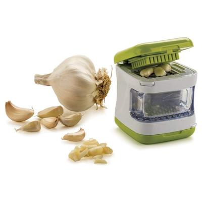 China Mini Garlic Press 3-in-1 Viable Stainless Steel Garlic Cube Slicer for sale