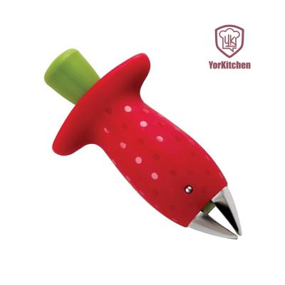 China Tomato Viable Stem Remover Hollow Punch Strawberry Huller for sale