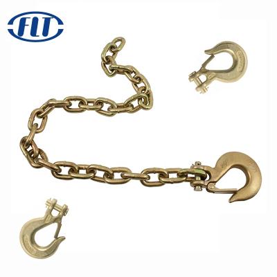 China Welded steel lifting link nacm96 G70 crane chain transport drag chain for sale