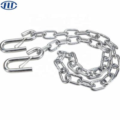 China Safety Galvanized Tow Chain G30 Standard Chain With Forged S Hook With Latch for sale