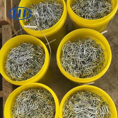 China Drag Chain Well Welded Short Electro Galvanized British Link Chain for sale