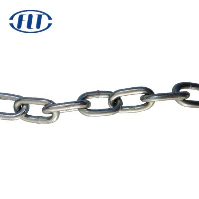 China Large drag chain quality din764 g30 6mm medium link chain stainless steel for sale