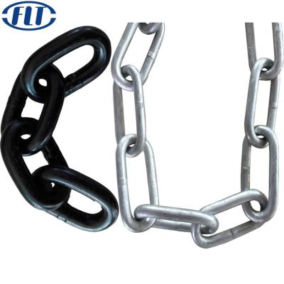 China Black Painted Auto Welded Hatch Cover Chain 11mm G80 Hatch Cover HDG Chain for sale