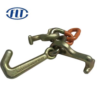 China Heavy Industry Forged High Quality Tow Brake Chain With R T J Frame Group Hook for sale