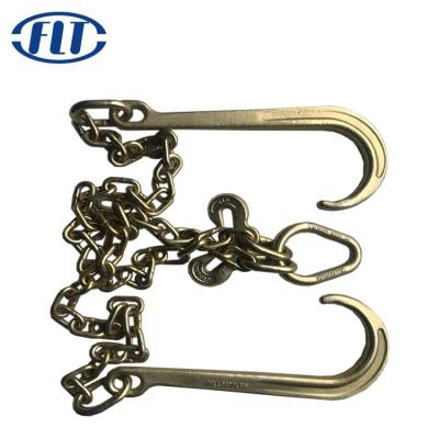 China Transportation USA Standard Transportation G70 Yellow Zinc Alloy Steel Chain for sale