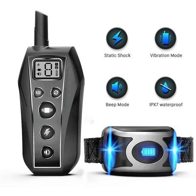 China Factory viable dog trainer with remote trazning collar remote control range can reach up to 1000 yards in open space for sale