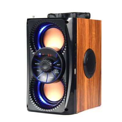 China New Arrival Latest BH Retro Design Wireless Multimedia Speaker Wooden Home Speakers for sale