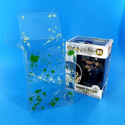 China Disposable Taiqiu Custom Wholesale PVC Pop Protectors Clear Transparent Window Folding Gift Toy Packaging Boxes for sale