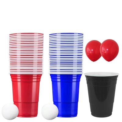 China Disposable Eco Friendly Stocked Biodegradable PP Plastic Drink Beer Party Cup Custom Disposable Eco Friendly Plastic Party Cup Beer Pong Cups for sale