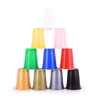 China Disposable Eco Friendly Stocked Biodegradable OEM Logo Beer Pong Set 50pcs/100pcs 16oz Disposable Plastic Party Cups for sale