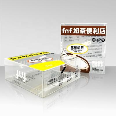 China Recyclable Taiqiu custom personalised printing rectangle pvc pet pp plastic clear packaging foldable box for daily necessities for sale