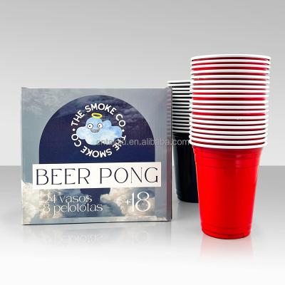 China Disposable Eco Friendly Stocked Biodegradable Taiqiu China Manufacturer 24 Cups 24 Balls Beerpong Set Hot Selling Customized Beer Pong Set Beer Pong Cup Balls for sale