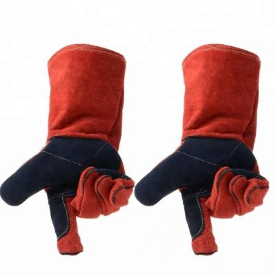 China Breathable Protective Cut Resistant Gloves Arc-welders Gloves Working Gloves Leather for sale