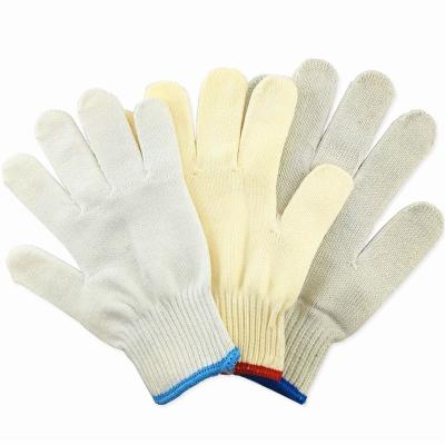 China Cheapest Hand Protection White Cotton Work Construction Gloves For Industrial Use for sale