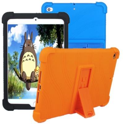 China Auto Sleep/Wake Shock Proof Kids Soft Silicone Back Cover Case With Stand For iPad mini 4 mini 5 2019 for sale