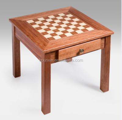 China Wooden 3 in 1 chess table, inlaid wooden chess, backgammon, checker table for sale