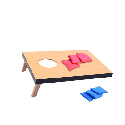 China High Quality Wooden Funny Family Corn HoleBean Bag Toss Game Set for sale