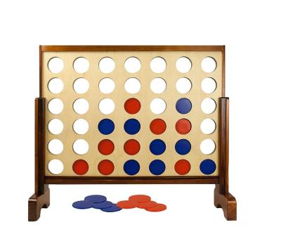 China Popular Pine Wood And Plywood Giant Connect 4, Connect Four Game, Wooden Giant Garden Games Four In A Row Toys for sale