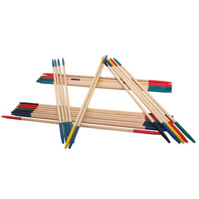 China Children's Educational Toy 25pcs Wooden Pick Stick Mikado Set Educational Mikado Game for sale