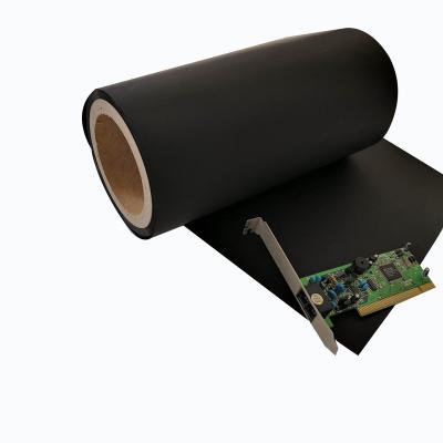 China Electronic Products Packing Low Resistance Below PE 200ohm Black Conductive Film for sale