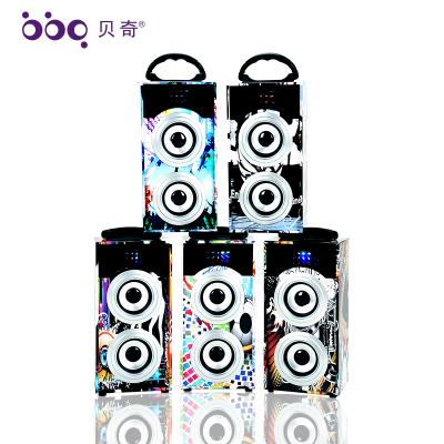 China Mini 2018 new arrive karaoke microphone portable bluetooth speaker DJ sound box for sale